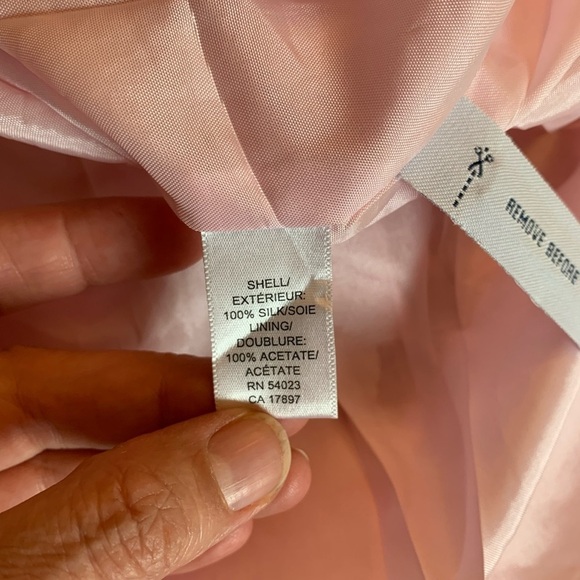 banana republic Y2K early 2000's, silk pink floral midi sheath  Flow dres… - Picture 8 of 12